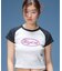 GLOW METAL OVAL LOGO RAGLAN S/S BABY TEE