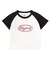 GLOW METAL OVAL LOGO RAGLAN S/S BABY TEE