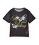SCRIPT LOGO AND BUTTERFLY MESH S/S BABY TEE