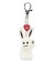 BUNNY AND HEART KEY CHARM