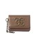 METAL XG EMBLEM FAUX LEATHER CARD CASE
