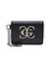 METAL XG EMBLEM FAUX LEATHER CARD CASE