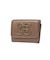 METAL XG EMBLEM FAUX LEATHER MINI WALLET