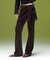 LAYERED STYLE VELOUR PANTS