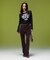 LAYERED STYLE VELOUR PANTS