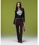 LAYERED STYLE VELOUR PANTS