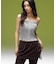 LAYERED STYLE VELOUR PANTS