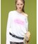 SCRIPT LOGO ONE SHOULDER L/S TEE