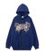 BUTTERFLY EMBLEM ZIP UP SWEAT HOODIE