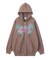 BUTTERFLY EMBLEM ZIP UP SWEAT HOODIE