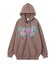 BUTTERFLY EMBLEM ZIP UP SWEAT HOODIE