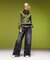 FADED WIDE LEG FLARE DENIM PANTS
