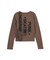 HEAVY DISTRESSED LOGO L/S BABY TEE