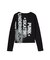 HEAVY DISTRESSED LOGO L/S BABY TEE