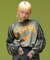 JERSEY MIX CREWNECK TOP