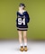 NUMBER AND LOGO JACQUARD ZIP UP KNIT TOP