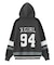 NUMBER AND LOGO JACQUARD ZIP UP KNIT TOP