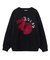 STRAWBERRY AND LOGO JACQUARD KNIT TOP