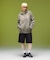 LETTERING SPRAY LOGO ZIP UP SWEAT HOODIE