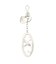 XG RHINESTONE KEYRING