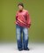 FADED BIG PATCH CREWNECK SWEATSHIRT
