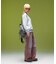 FADED 2WAY WIDE LEG WORK PANTS