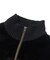 VELOUR AND KNIT ZIP UP TOP
