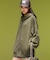 DISTRESSED ZIP UP SWEAT HOODIE DRESS