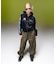 FACE LABEL LOOSE FIT TRAINING PANTS