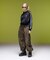 FACE LABEL LOOSE FIT TRAINING PANTS