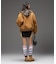 WORLD LOGO JACQUARD RIB HIGH SOCKS