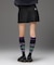 WORLD LOGO JACQUARD RIB HIGH SOCKS