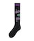 WORLD LOGO JACQUARD RIB HIGH SOCKS