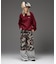 CAMO FACE AND LOGO JACQUARD KNIT TOP