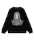 CAMO FACE AND LOGO JACQUARD KNIT TOP
