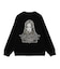 CAMO FACE AND LOGO JACQUARD KNIT TOP