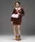 RHINESTONE LOGO VELOUR GAME SHIRT DRESS