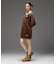 RHINESTONE LOGO VELOUR GAME SHIRT DRESS