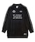 RHINESTONE LOGO VELOUR GAME SHIRT DRESS