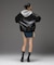 DETACHABLE FAUX FUR COLLAR PATCHED LOGO JACKET