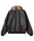 DETACHABLE FAUX FUR COLLAR PATCHED LOGO JACKET