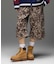 JERSEY MIX 2WAY WIDE LEG CARGO PANTS