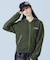 BACK LACE UP ZIP UP SWEAT HOODIE