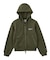 BACK LACE UP ZIP UP SWEAT HOODIE