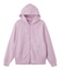 PIGMENT DYED FACE PATCH AND LOGO ZIP UP SWEAT HOODIE
