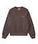 PIGMENT DYED FACE PATCH AND LOGO CREWNECK SWEATSHIRT
