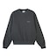 PIGMENT DYED FACE PATCH AND LOGO CREWNECK SWEATSHIRT