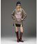 CONTRAST PANELED DENIM MINI SKIRT