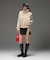 CONTRAST PANELED DENIM MINI SKIRT