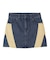 CONTRAST PANELED DENIM MINI SKIRT